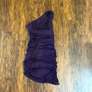 Boston Proper One Shoulder Rushed Dress